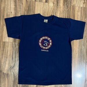 TZOL KIN Navy T-Shirt Featuring a Mayan Calendar Graphic and Word Guatemala Sz S